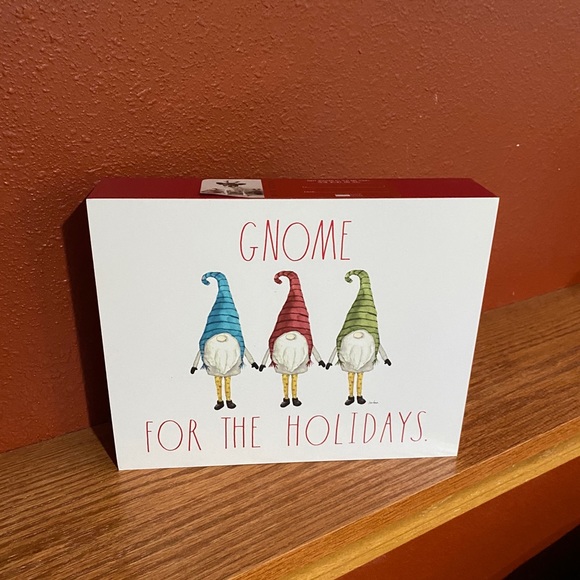 Rae Dunn wooden “gnome for the holidays” sign - Picture 1 of 1